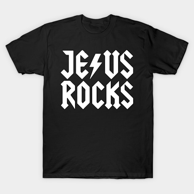 Jesus Rocks T-Shirt by ChristianLifeApparel